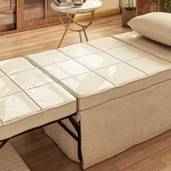 Rootz Convertible Fateuil -sänky - kannen tuoli - ergonominen jakkara - 5 säädettävää asentoa - 188 cm x 75cm x 38cm - ruskea