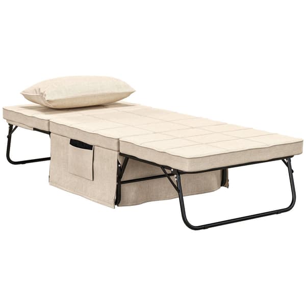 Rootz Convertible Fateuil -sänky - kannen tuoli - ergonominen jakkara - 5 säädettävää asentoa - 188 cm x 75cm x 38cm - ruskea
