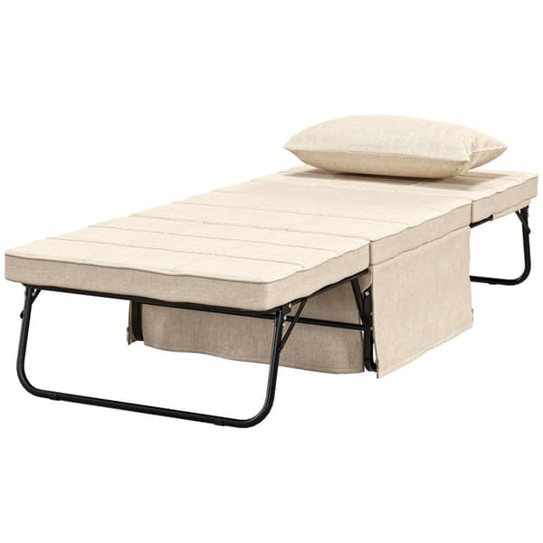Rootz Convertible Fateuil -sänky - kannen tuoli - ergonominen jakkara - 5 säädettävää asentoa - 188 cm x 75cm x 38cm - ruskea