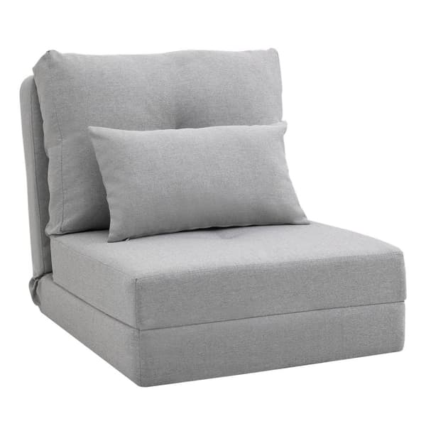Rootz gulvstol Foldning Madras - Sleep Mat - Konvertible sæde - 2 -i -1 Design - Aftagelig pude - 60 cm x 80 cm x 56 cm og 180 cm x 60 cm x 19 cm
