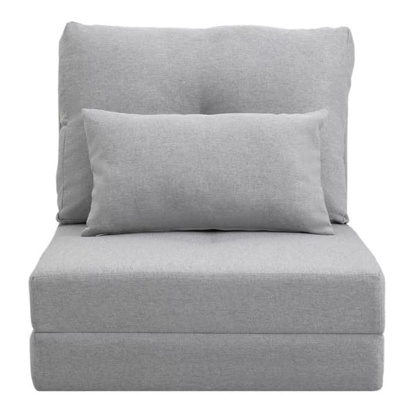 Rootz gulvstol Foldning Madras - Sleep Mat - Konvertible sæde - 2 -i -1 Design - Aftagelig pude - 60 cm x 80 cm x 56 cm og 180 cm x 60 cm x 19 cm