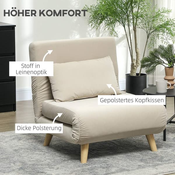 Rootz Folding lænestolseng - hvilestol - fløjlsofa - justerbar ryglæn - op til 120 kg - 72 cm x 78 cm x 79 cm