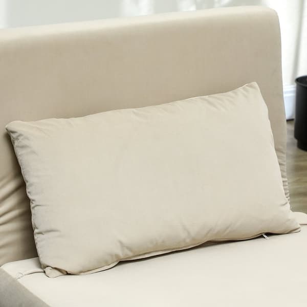 Rootz Folding lænestolseng - hvilestol - fløjlsofa - justerbar ryglæn - op til 120 kg - 72 cm x 78 cm x 79 cm