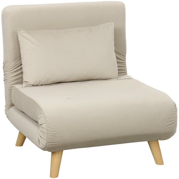 Rootz Folding lænestolseng - hvilestol - fløjlsofa - justerbar ryglæn - op til 120 kg - 72 cm x 78 cm x 79 cm