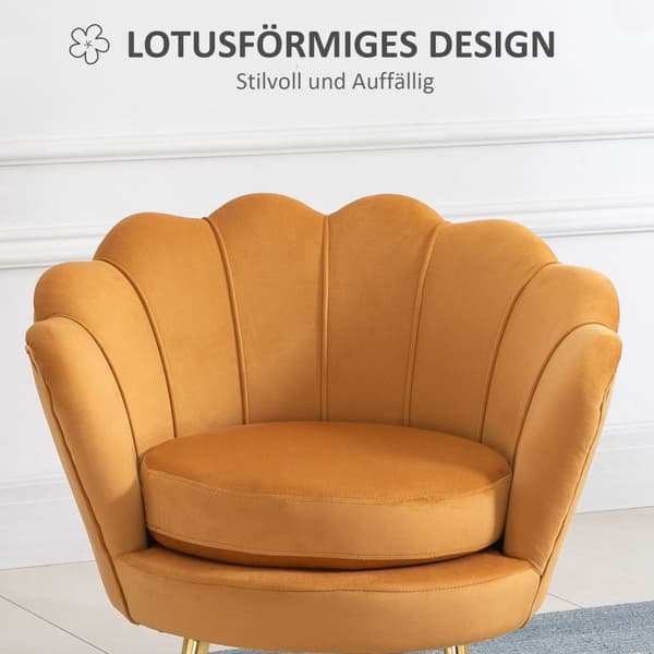 Rootz Lounge -juhla - Vintage Napr Chair - Club Chair - Velvet Optics - Viihtyisä mukavuus - 76cm x 67cm x 74cm - Keltainen