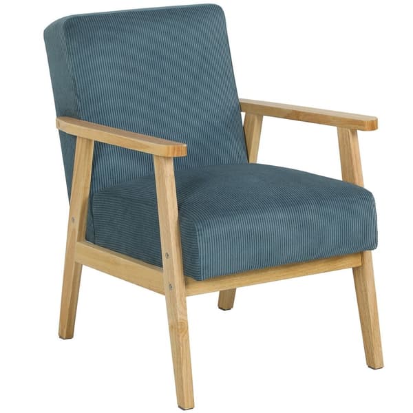 Rootz Lounge Chair - Single Seat - CORD FONCHAIR - Midhundratal Modern Design - Comfort & Style - 59x67x79.5cm