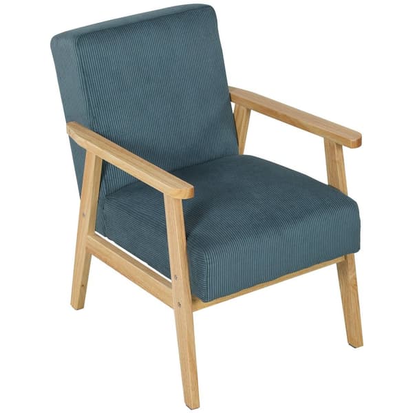 Rootz Lounge Chair - Single Seat - CORD FONCHAIR - Midhundratal Modern Design - Comfort & Style - 59x67x79.5cm