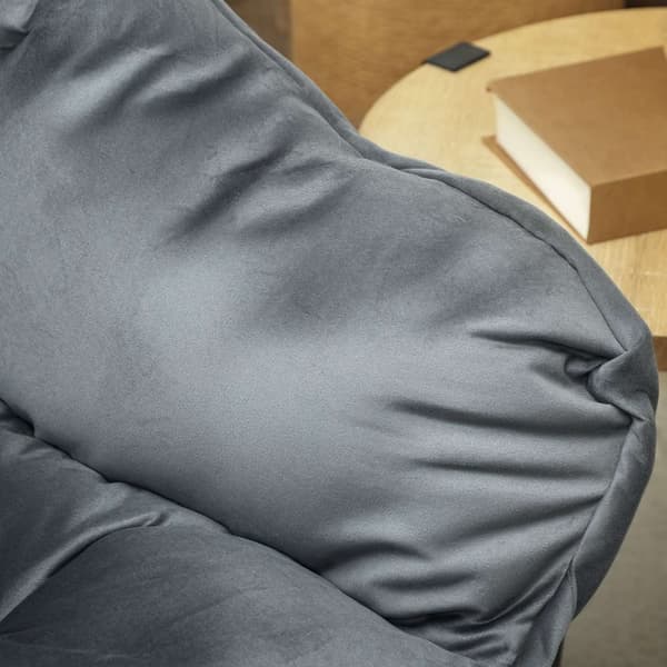 Rootz Modern Akzentstuhl Upcolsted Chair - Velvet Armchair - Stålramstol - Lyxig komfort - 80 cm x 78 cm x 100 cm
