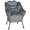 Miniatyrbild 9 av 9: Rootz Modern Akzentstuhl Upcolsted Chair - Velvet Armchair - Stålramstol - Lyxig komfort - 80 cm x 78 cm x 100 cm