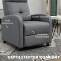 Miniatyrbillede 5 af 10: Rootz Relaxation lænestol - hvilestol - Lounger - Pocket Spring Core - Understøtter op til 150 kg - 67 x 87 x 98 cm - Grå