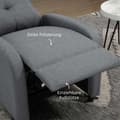 Miniatyrbillede 6 af 10: Rootz Relaxation lænestol - hvilestol - Lounger - Pocket Spring Core - Understøtter op til 150 kg - 67 x 87 x 98 cm - Grå