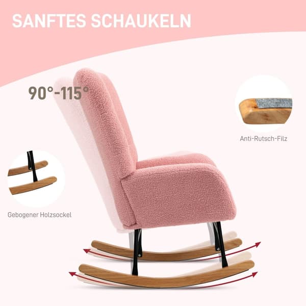 Rootz gungstol - mysig fåtölj - sammet vinglös stol - tjock stoppning - 70 cm x 94 cm x 100 cm