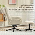 Miniatyrbild 5 av 10: Rootz klädsel Fåtölj & fotpall - Reclinerstol - TV Fåtölj - Max Comfort - 74 cm x 85 cm x 104 cm