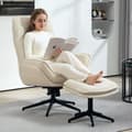 Miniatyrbild 2 av 10: Rootz klädsel Fåtölj & fotpall - Reclinerstol - TV Fåtölj - Max Comfort - 74 cm x 85 cm x 104 cm
