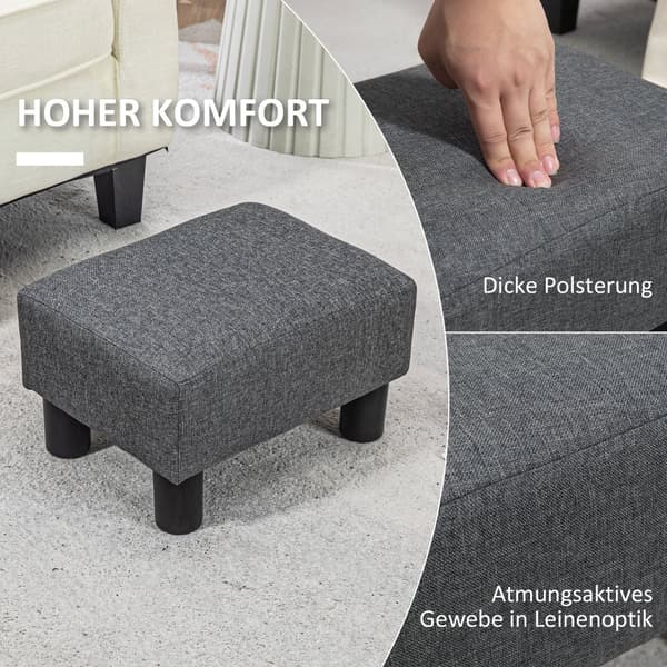 Ottoman, 40x30x24 cm, Mörkgrå