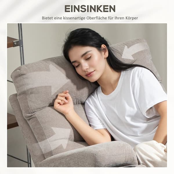 Elektrisk Recliner, 93x101x102 cm, Lysebrun