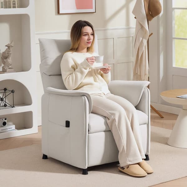 Elektrisk Afslapningsstol, 80x83x104 cm, Creme