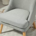 Miniatyrbillede 8 af 9: Lounge Stol, 63x69x79.5 cm, Lys Grå