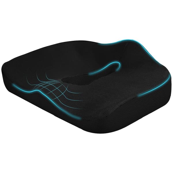 Ortopedisk Sittkudde, 44x39x13 cm, Svart