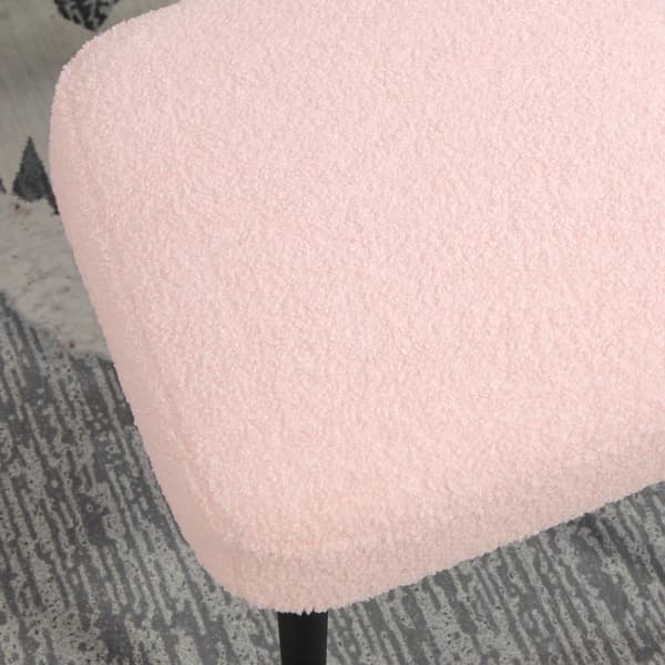 Fotpall, 42x42x47 cm, Rosa