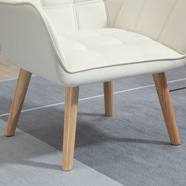Lænestol, 64x62x72.5 cm, Creme