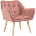 Miniatyrbillede 1 af 9: Enkelt Lænestol, 68.5x61x72.5 cm, Pink