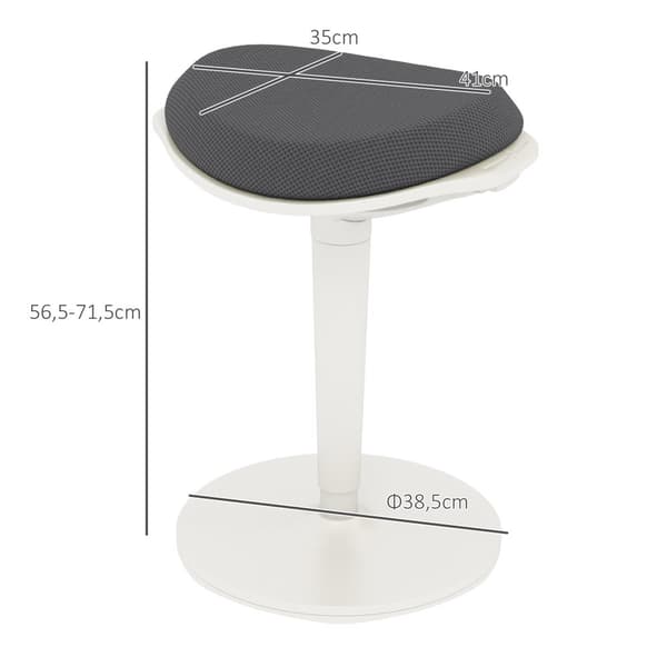 Pendulskammel, 42.5x35.5x56.5-71.5 cm, Grå