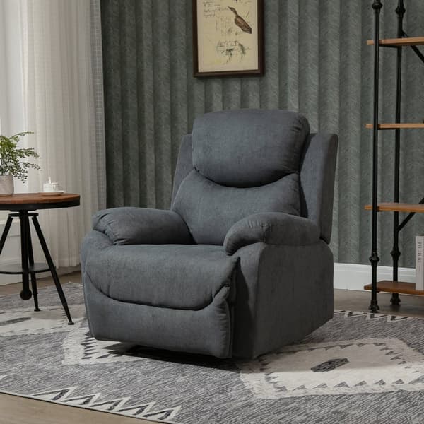 Fåtölj med Reclining Funktion, 93x88x102 cm, Mörkgrå