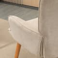 Miniatyrbillede 9 af 9: Lænestol med Fodskammel, 72x80x101 cm, Beige