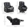 Miniatyrbillede 3 af 9: Massagestol, 90x98x102 cm, Sort