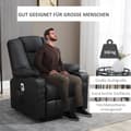 Miniatyrbillede 7 af 9: Massagestol, 90x98x102 cm, Sort