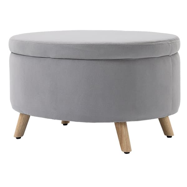 Bänk med förvaring, 71x51.5x42 cm, Ljusgrå