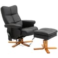 Miniatyrbild 8 av 8: Massagestol med fotpall, 80x86x99 cm, Svart