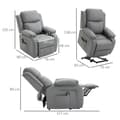 Miniatyrbild 3 av 6: Rootz Electric Recliner Chair - Power Lift Chair - Justerbar fåtölj - Förbättrad komfort - 76 cm x 90 cm x 105 cm