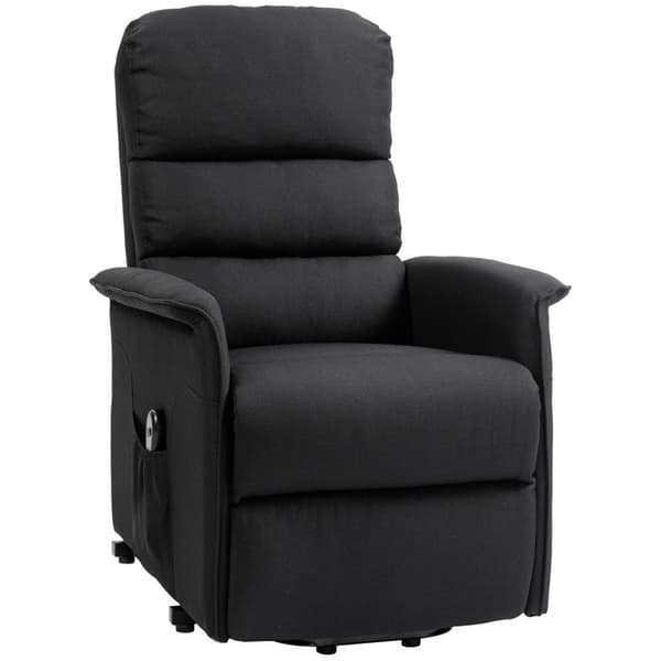 Rootz Electric Recliner Fåtölj - Relax Chair - Power Lift - Footrest & Remote - 66cm x 90 cm x 96 cm - Ergonomisk komfort