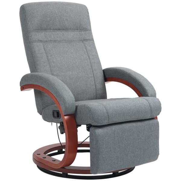 Rootzin lepotuoli - Lounge -tuoli - lepotuoli - 360 ° kääntö - 68 cm x 86cm x 100cm - harmaa