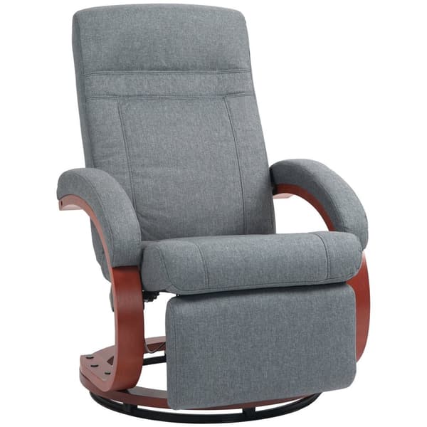 Rootzin lepotuoli - Lounge -tuoli - lepotuoli - 360 ° kääntö - 68 cm x 86cm x 100cm - harmaa