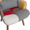 Miniatyrbild 9 av 11: Matchande loungestol med fotstöd, ryggstöd och kudde – bekväm fåtöljkombination för vardagsrummet
