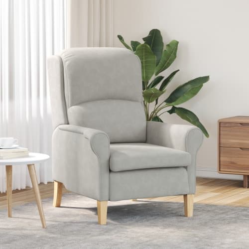 Ljusgrå Fåtölj Ljusgrå Tyg Standard Ergonomisk Ljusgrå Fåtölj
