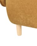 Miniatyrbilde 7 av 9: Lenestol Gul Polstret Dobbel Stoff Stol Badekar Retro Stil