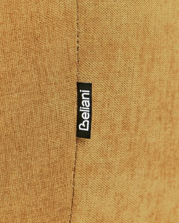 Lenestol Gul Polstret Dobbel Stoff Stol Badekar Retro Stil