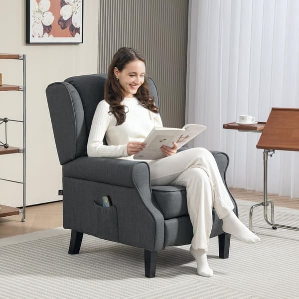 Rootz Massagestol med uppvärmning - Avslappning fåtölj - Reclinerstol - Stressreduktion - 78 cm x 83 cm x 101 cm