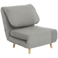 Pikkukuva 10 / 10: Rootz 2 -in -1 Sleep nojatuolin vierasvuode - lepotuoli - taitettava sohva - Säädettävä niskatuki - Avaruussäästö - 82 cm x 89cm x 83cm harmaa
