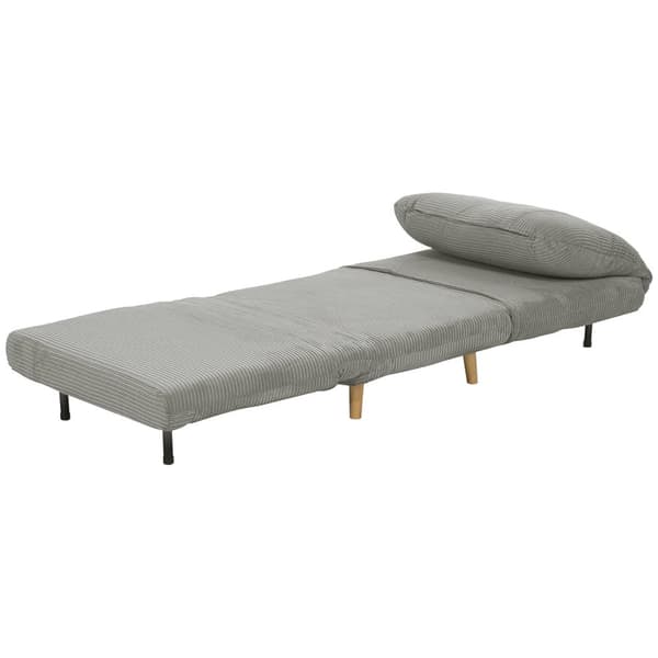 Rootz 2 -in -1 Sleep nojatuolin vierasvuode - lepotuoli - taitettava sohva - Säädettävä niskatuki - Avaruussäästö - 82 cm x 89cm x 83cm harmaa