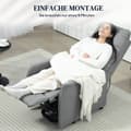 Miniatyrbillede 7 af 10: Rootz RECLINER LANSCHAIR - Elektrisk afslapningsstol - Grå stående hjælp - Fjernbetjening - Luksuriøs komfort - 68 cm x 88 cm x 104 cm