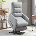 Miniatyrbillede 9 af 10: Rootz RECLINER LANSCHAIR - Elektrisk afslapningsstol - Grå stående hjælp - Fjernbetjening - Luksuriøs komfort - 68 cm x 88 cm x 104 cm