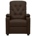 Miniatyrbild 2 av 2: Reclinerfåtölj brun konstläder