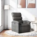 Miniatyrbild 1 av 2: Reclinerfåtölj mörkgrå tyg