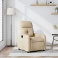 Miniatyrbild 1 av 2: Reclinerfåtölj gräddvit tyg