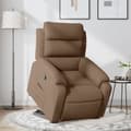 Miniatyrbild 1 av 2: Reclinerfåtölj med uppresningshjälp brun tyg